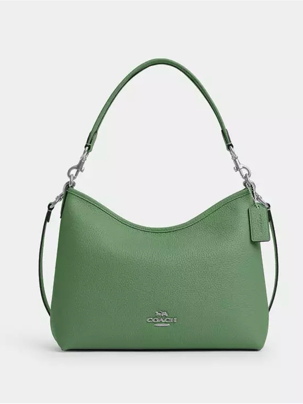 Coach Laurel Shoulder Bag and wristlet in Soft Green